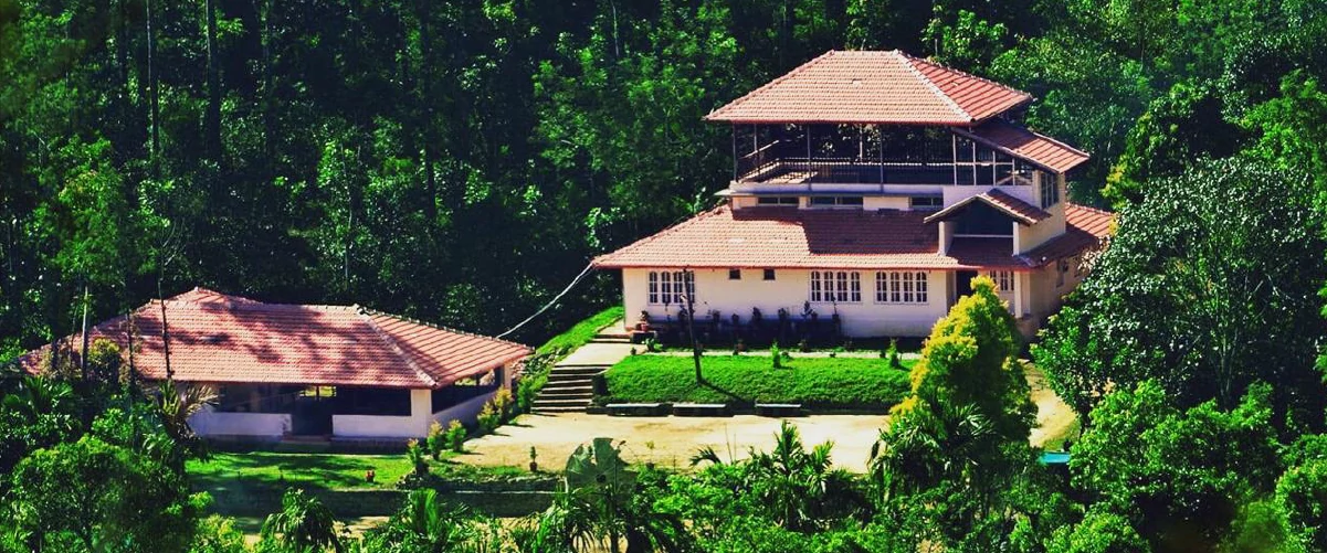 Beautiful view of Homestay of Chikmagalur with greenery around