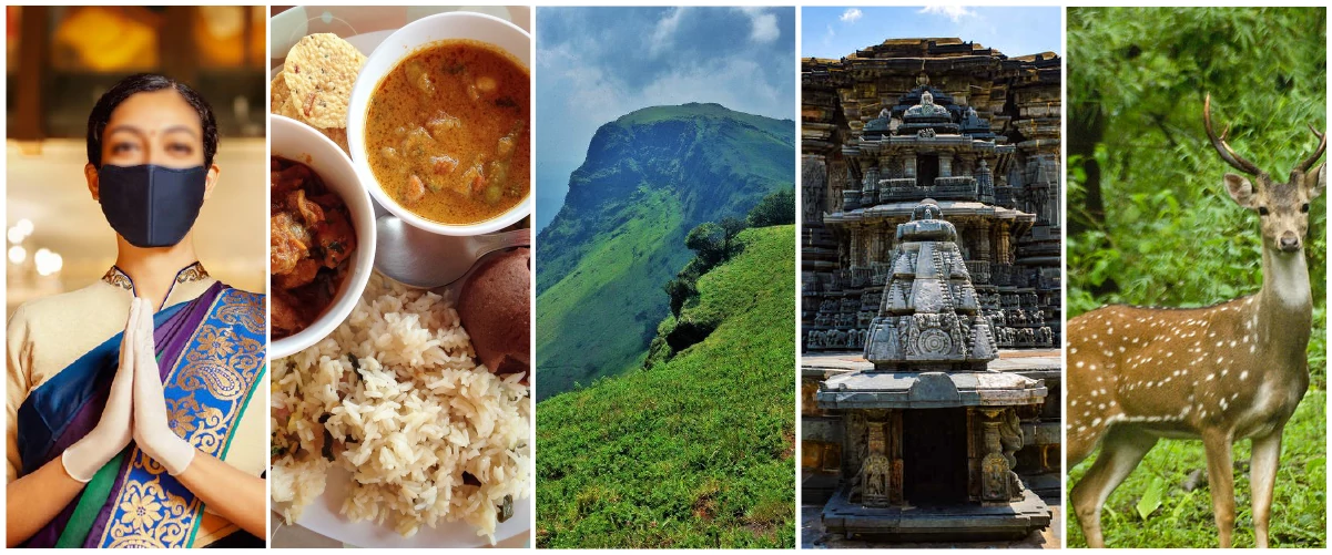 Collage of images, a reasons to stay in Chikmagalur’s homestay during visit