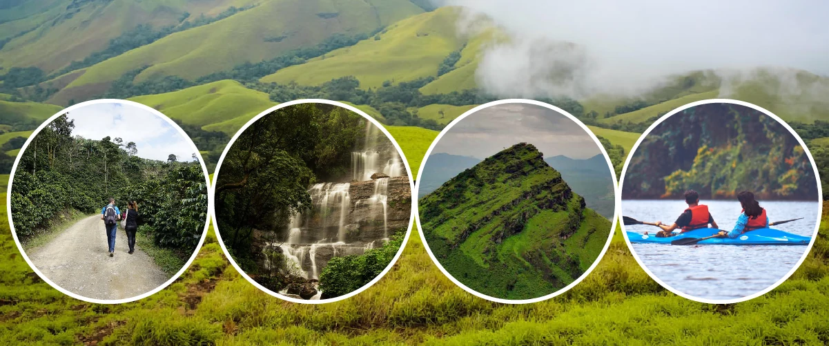 Image with all romantic places in Chikmagalur to visit for couples on honeymoon